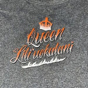 Dri-tech gray long tank top  with Queen Lili’uokalani canoe race size L/XL